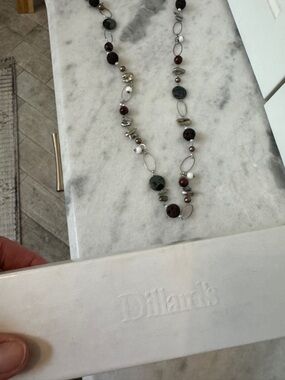Beautiful Beaded/stone Long Necklace